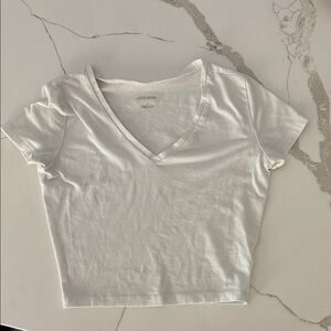 White Baby Tee